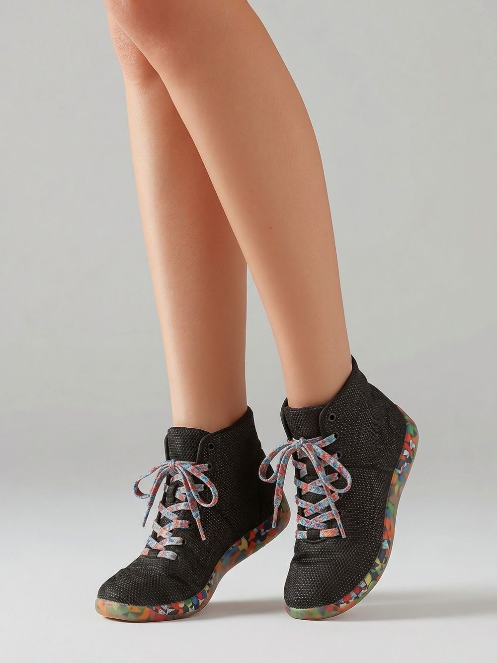 NOBULL Outwork High-Top Training Shoes Black Multicolor Women’s 7.5 Men’s 6